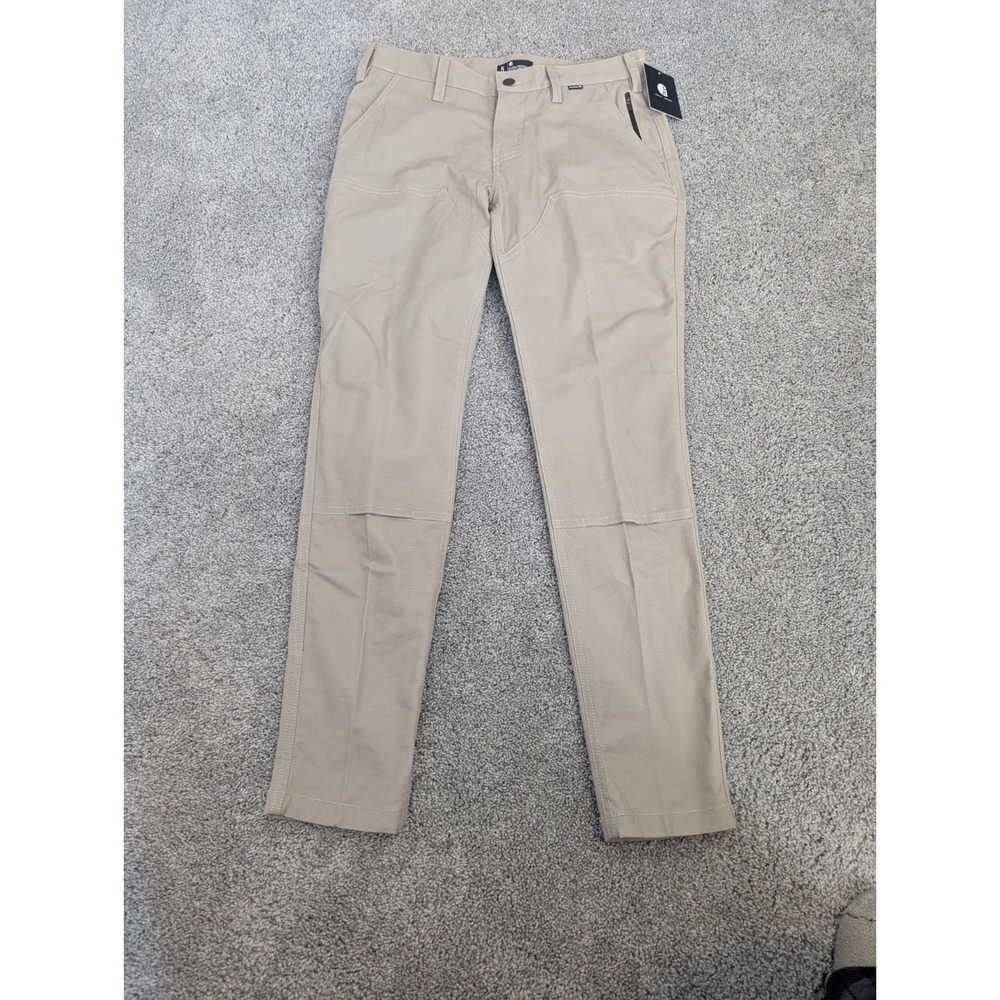 Carhartt X Hurley Pants Womens‎ 5 Beige Skinny Low Rise Workwear Double Knee NWT